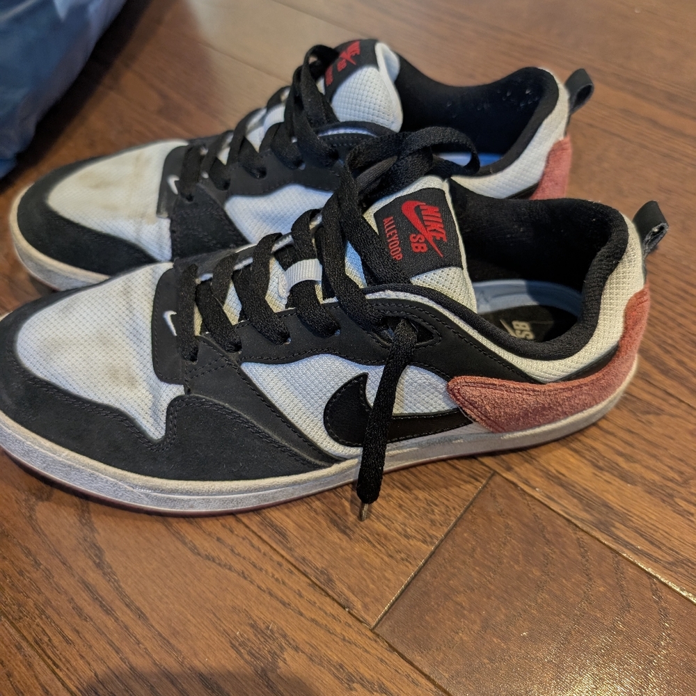 Nike Black and Blue Sneakers